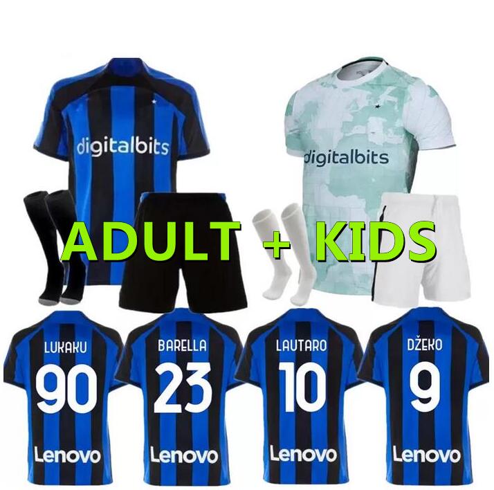 

THEO INTERS BRAHIM MILAN BARELLA soccer jerseys 22 23 LUKAKU VIDAL LAUTARO ERIKSEN ALEXIS DE VRIJ football shirt 2022 2023 uniforms Adult kids kit