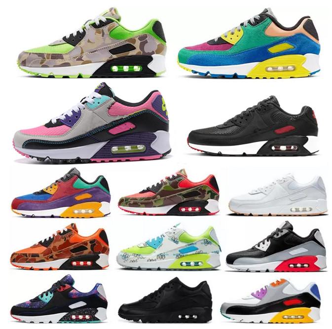 

2022 New 90 Footwear Maxes Running shoes mens women Black White Classic Cushion Outdoor Casual Training sports Sneakers Max Big size, Choose the options