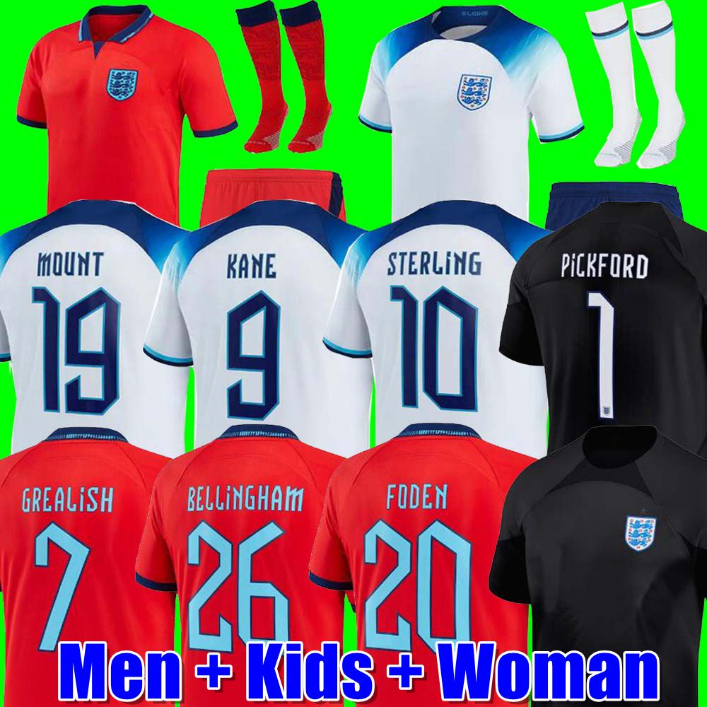 

2022 soccer jersey KANE STERLING RASHFORD SANCHO GREALISH MOUNT FODEN SAKA 22 23 eNGLanDS football shirt women men kids kit sets uniforms ALEXANDER-ARNOLD PICKFORD, Home kids