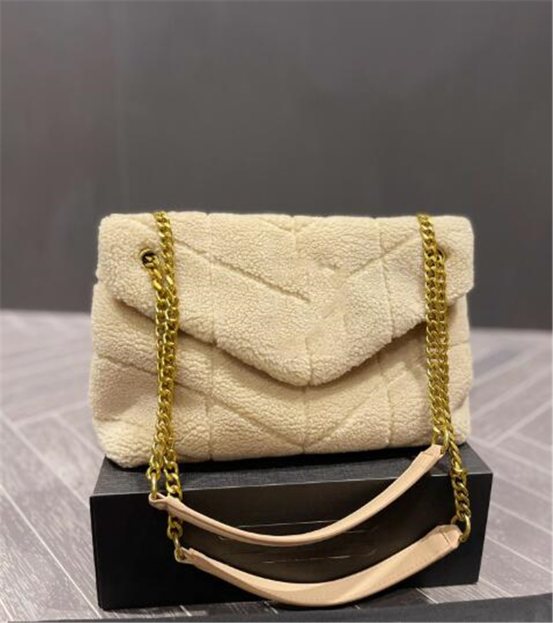 

Top Quality LouLou Totes Shoulder Crossbody Bags Brown Suede Denim Blue Lady Chain Purses Designer Handbags Women Envelope Messenger Bag Clutch Wallets, Other