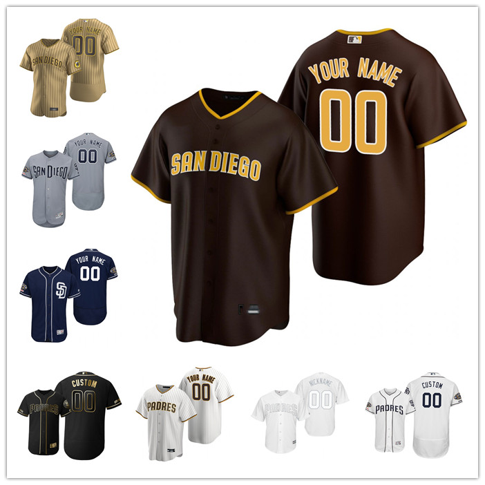 

Custom Men women youth San Diego''Padres''White blue gray BLACK red Authentic 2020 Road Jersey