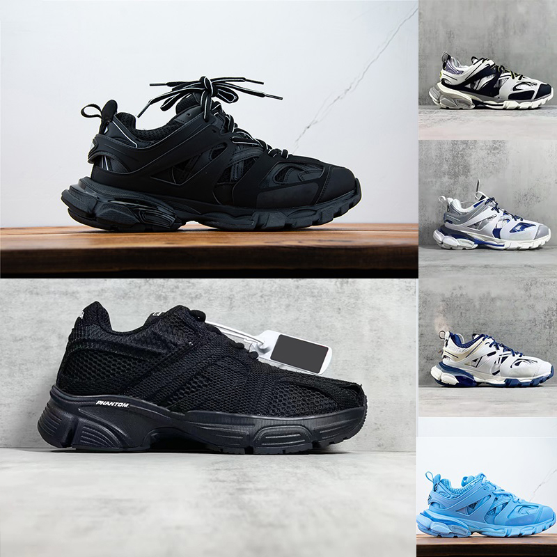

Track Designer Shoes Platform Black White Beige Flatform Plate-forme Fashion Luxe Casual Tracks 3 Phantom Trainer Winter Outdoor Sports Sneaker, 28