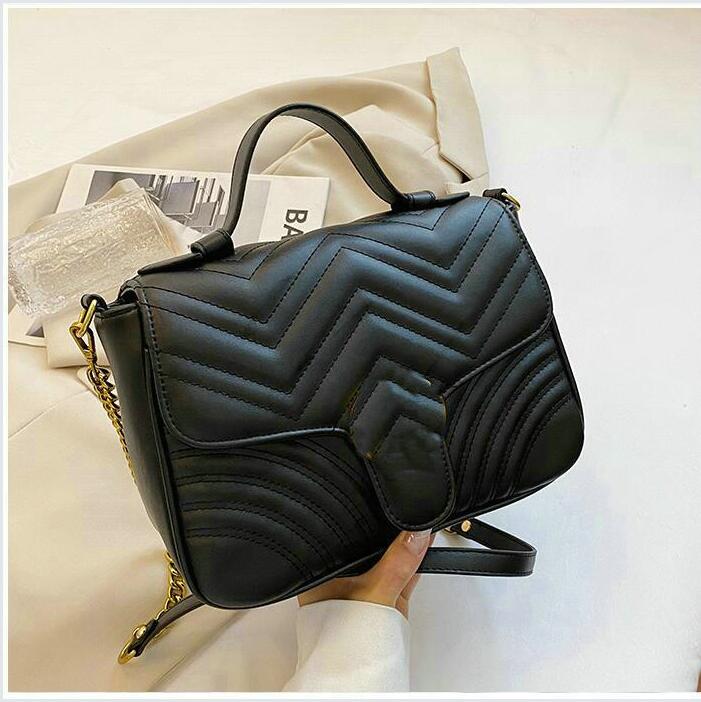Fashion Women Sacs Sacs à main portefeuilles Pu en cuir Chain Chain