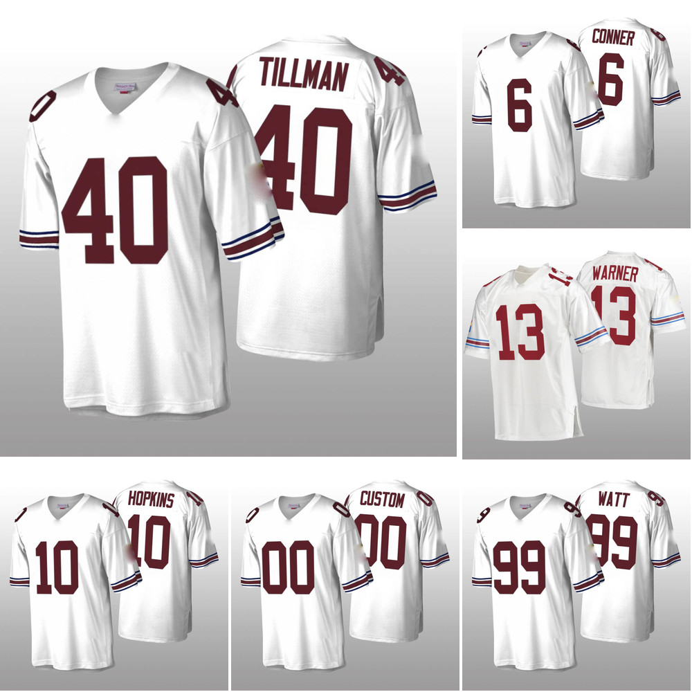 

Men's Pat Tillman Arizona''Cardinals''Jersey Game Jersey Cardinal White Football Shirt Shorts Soccer Throwback White, Color