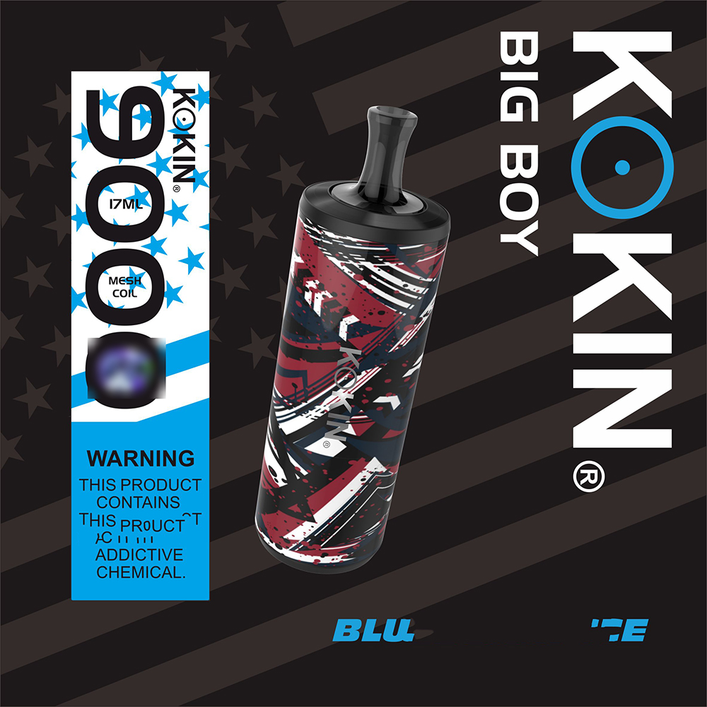 

KOKIN Big boy Disposable E Cigarette Kit 9000 Puffs Disposable Vape Pre-filled Cartridges Device VS sfog randm 9000