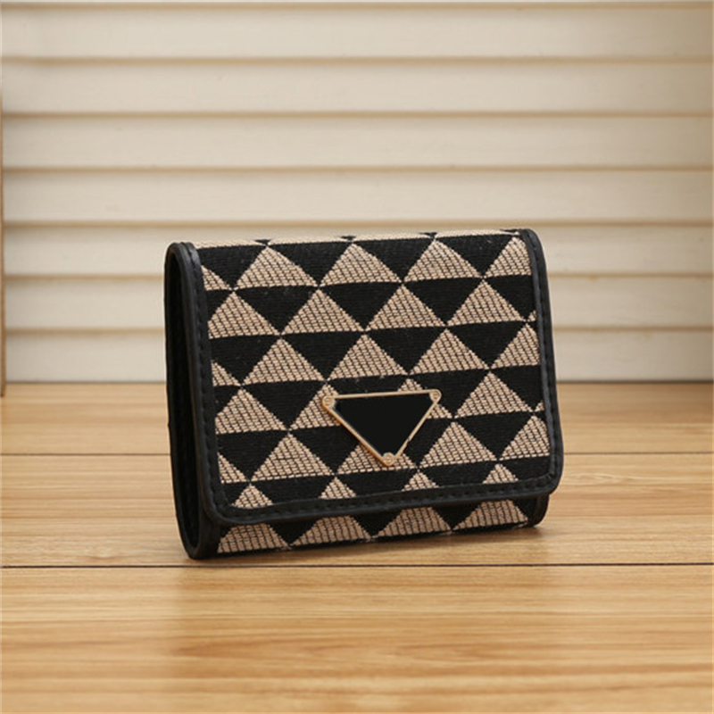 

Designer Mini Small Wallets Men Short Women Wallet Cover Style Fashion Credit Card Holder Unisex High Quality Bags, Black