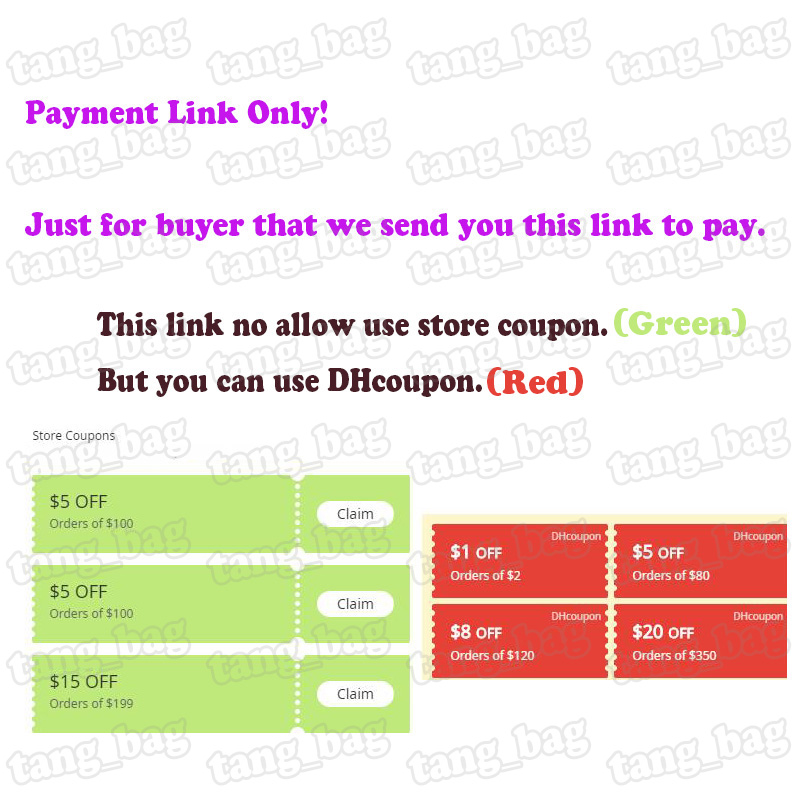 

Payment Link for buyer Designer Makeup cosmetic bag Corss Body Women Men Totes Handbags Wallets Anything