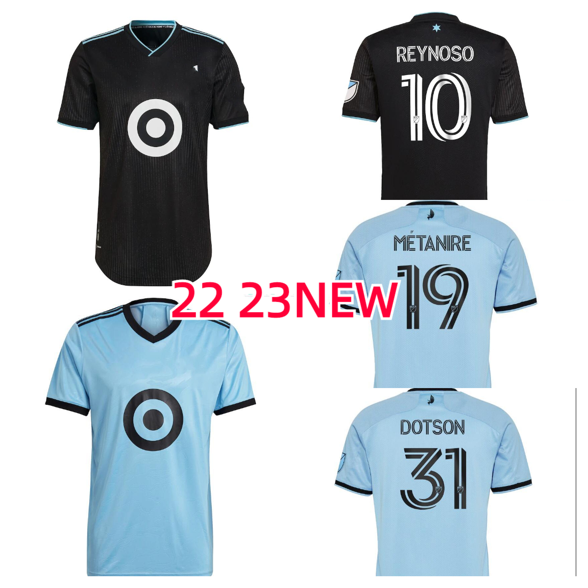 

MLS 2022 2023 FC Minnesota United Soccer Jersey GREGUS REYNOSO DOTSON METANIRE AMARILLA OPARA Football Shirts adult mens United soccer uniform Player version