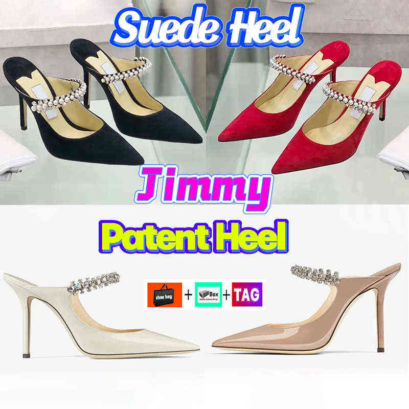 

Dress Shoes Designer JC Bing Women Dress Shoes London Jimmy Cho High Heels Womens Crystal Strap Pumps Fashion Lady Patent Suede Heel Sandals With Box, 1# black patent heel