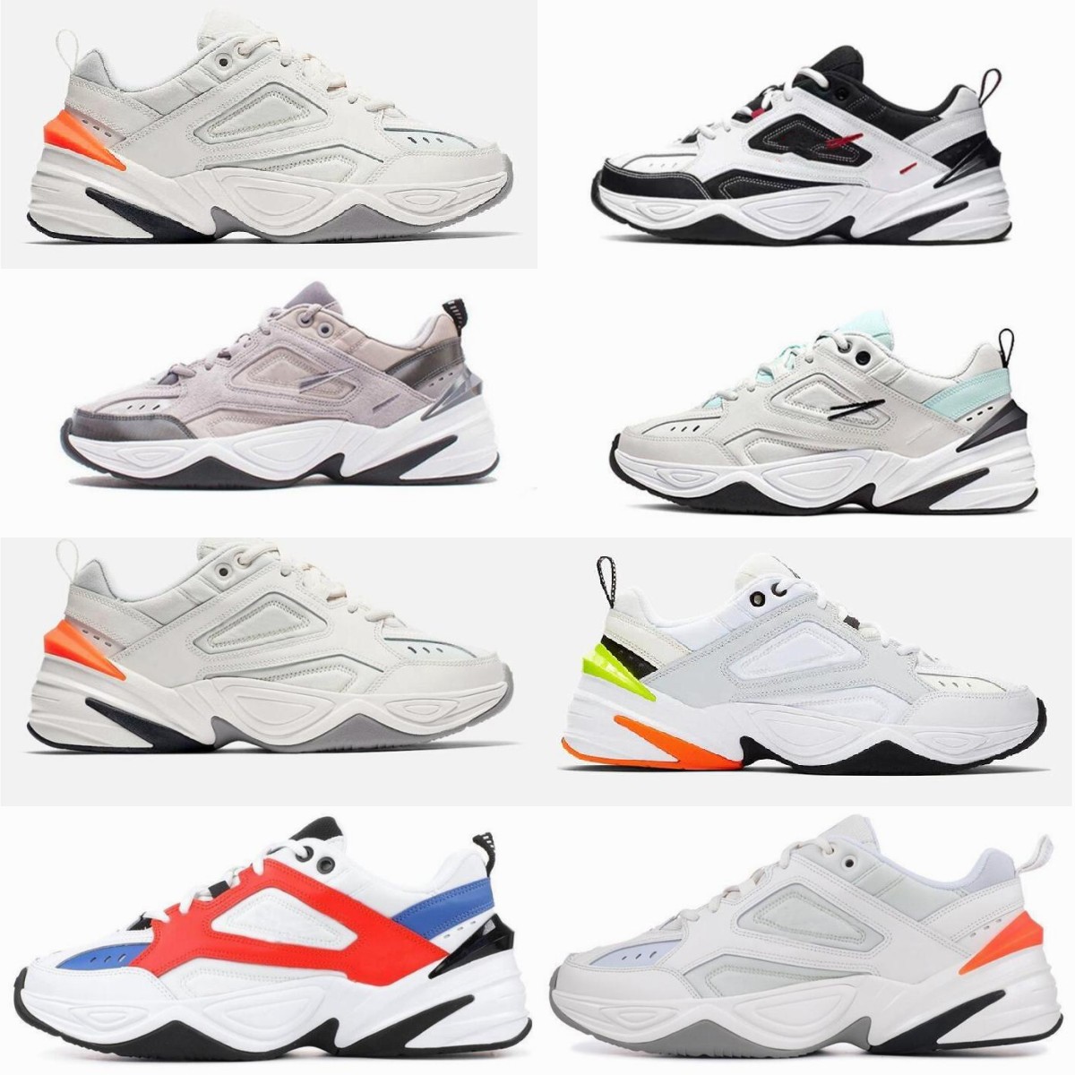 

High-Quality Running Shoes M2k Tekno Women dad Sneakers Beige Black All White Camo Trainers Men Designer size 36-45, B11