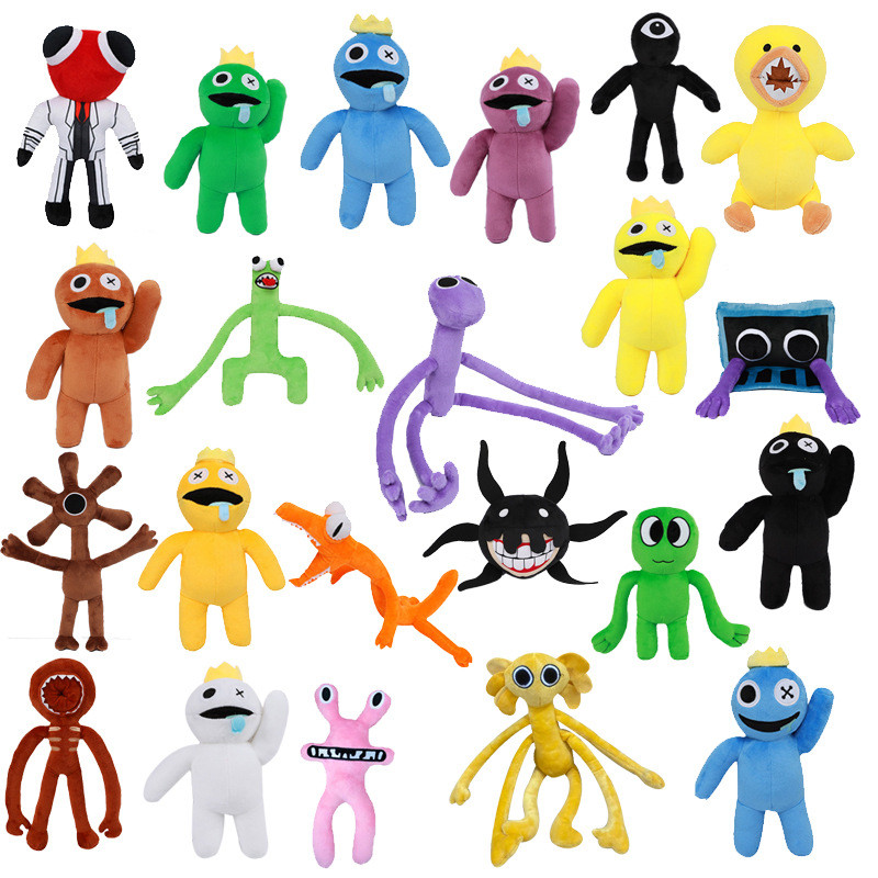 

Kawali Roblox Rainbow Friends Plush Dolls Periphery Kid toy Cartoon Collection For Halloween Christmas Gift, 25cm pink eyed monster 40g