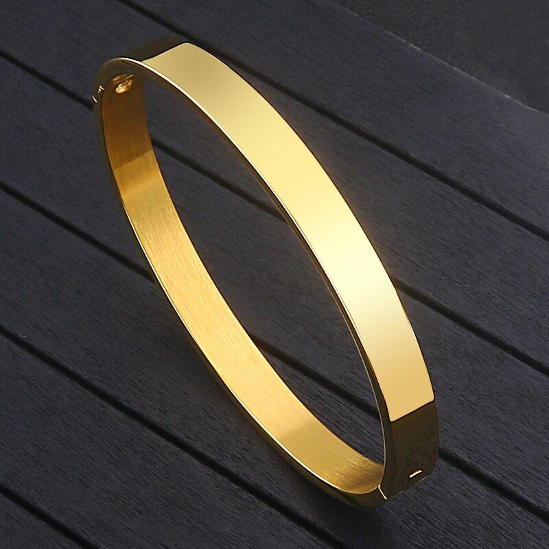 

Fashion Designer Jewelry Rose Gold 316L Stainless Steel Bangle Bracelet with Box