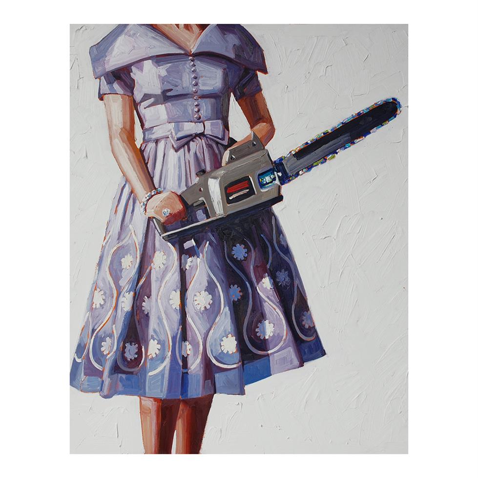 

Kelly Reemtsen Chainsaw Oil Painting Poster Print Home Decor Framed Or Unframed Popaper Material2826
