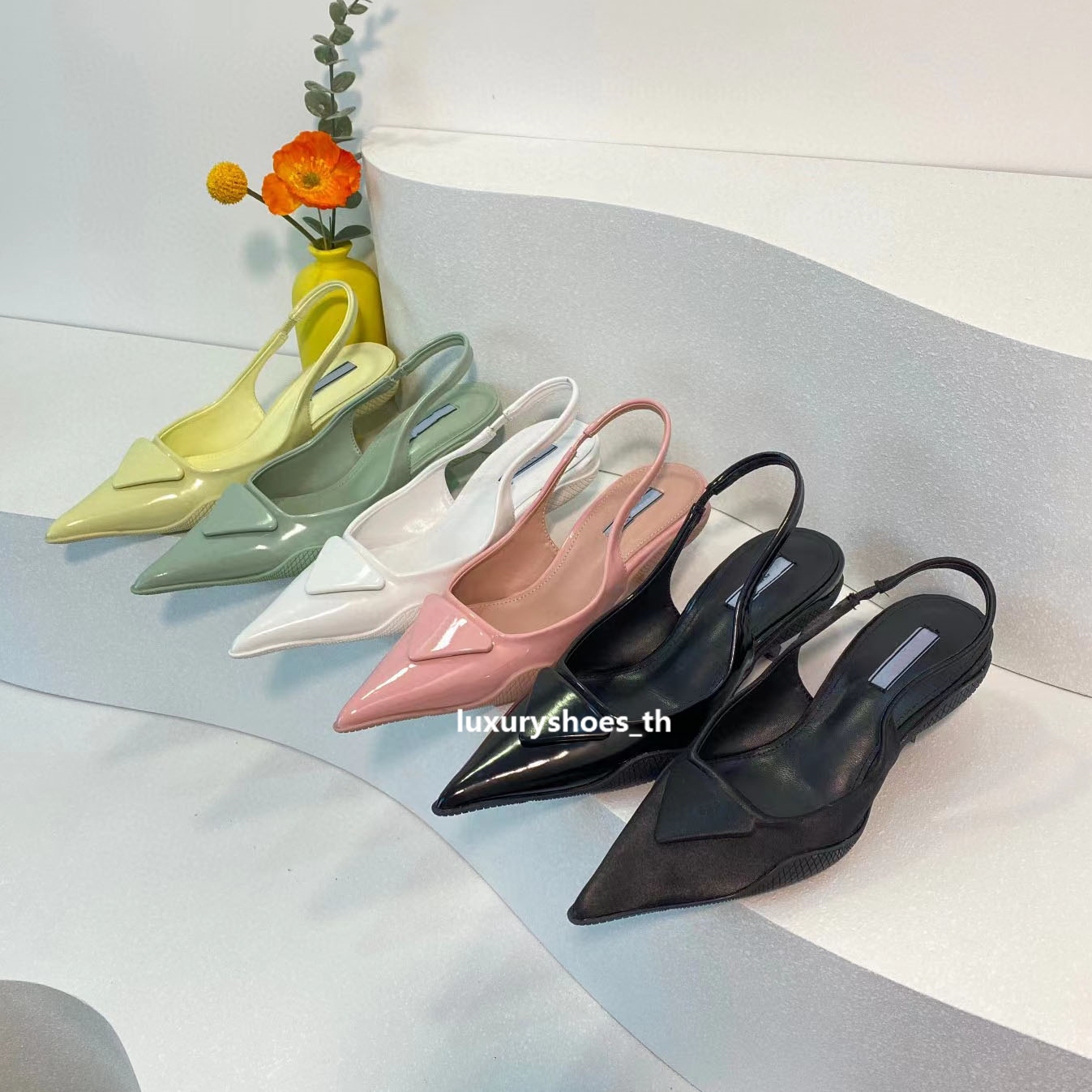 Designer sandales mode femme talons pompes pointes talons talons sexy chaussures de robe chat talon talon flip flop fête les sangles de cheville