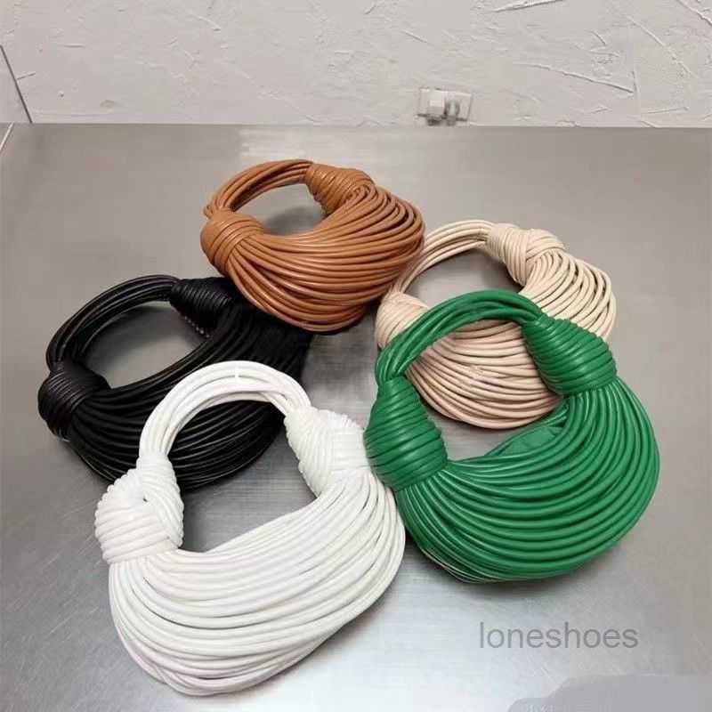 

Evening Bags tubular jodie leather top handle bag Double Knot designer zip closure clutch women bag with knotted handbag wallet lady single, 15
