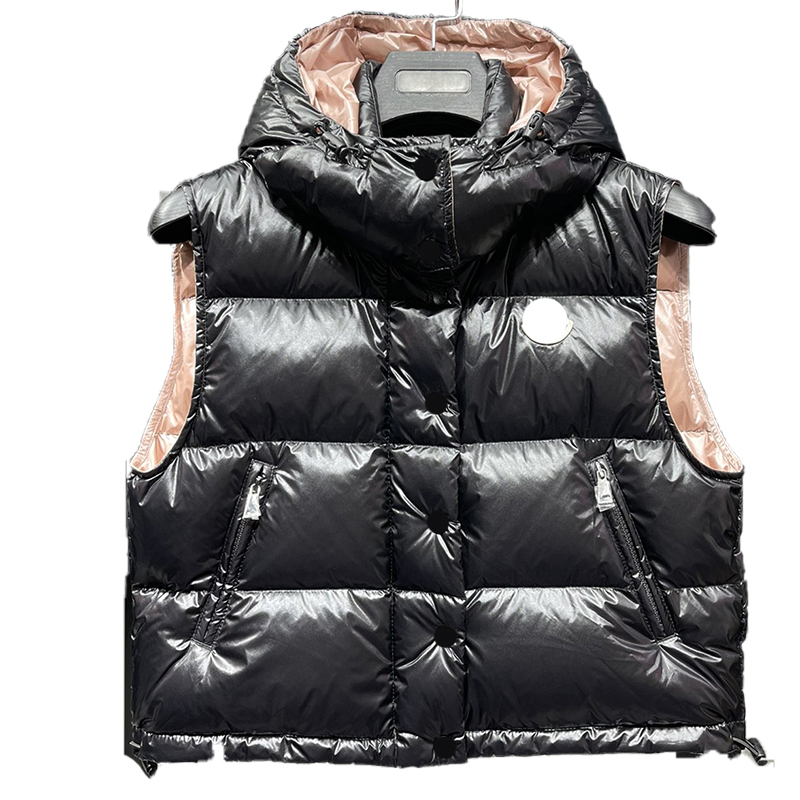 

Maya Designer Men's Vests Down Jacket Winter Stand Collar Waterproof Thermal Hoodie Padded Clothes Detachable Hat Jacket Embroidered Badge Decoration, Supplement (not shipped separately)