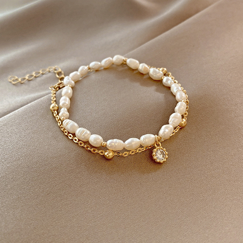

INS Fashion pearl Bracelets love bangle designer for women chains nail bracelet clovers necklace designers bracelets men luxury charm gold cjeweler clove charms