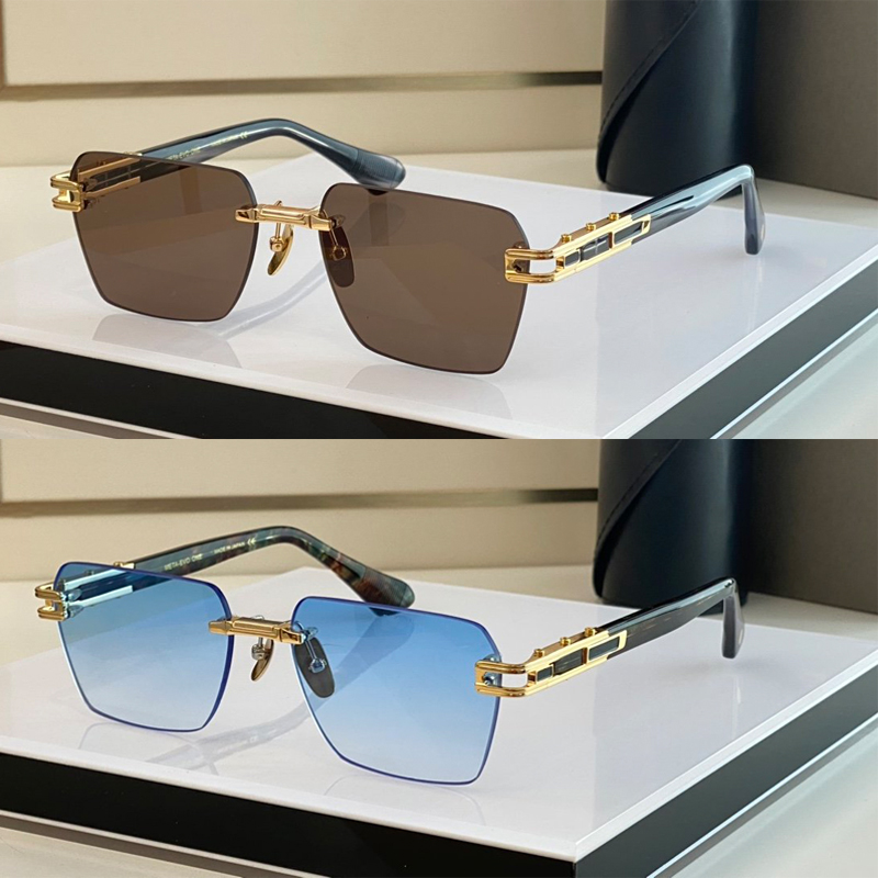 

mens designer sunglasses eyewear glasses ins net red same men and women Classic META EVO ONE DTS 147 Gold Black Silver Frame Buffa Horn Gradient with Box wholesale