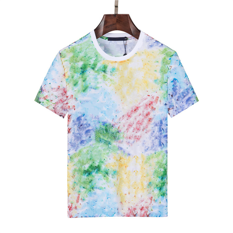 Summer Fashion Men T Shirts Designer Colorful Letter printed Mens Womens Casual T-shirt quick-drying breathable coat short sleeved clothes T-shir