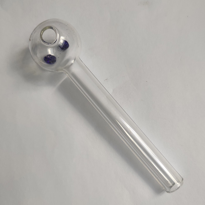 

Clear Oil Burner Smoking Pipe Hand Glass Pipes Built-in Feet