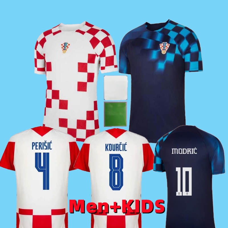 

2022 Croacia MODRIC soccer jerseys national team MANDZUKIC PERISIC KALINIC 22 23 Croazia football shirt KOVACIC Rakitic Kramaric Men Kids Kit uniforms, 2022 home