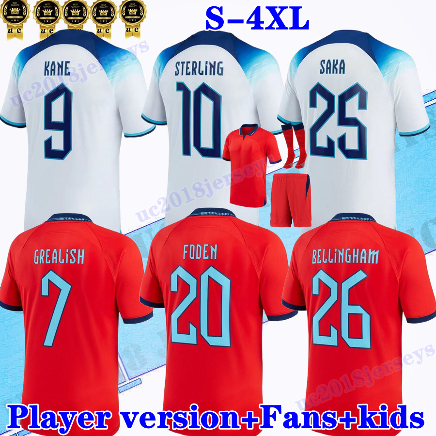 

Size S-3XL 2022 soccer jerseys women KANE STERLING RASHFORD SANCHO HENDERSON BARKLEY 22 23 eNGlAndS football shirts men kids kit sets uniforms Player version fan, 2022 player version home