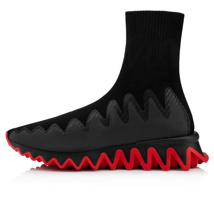 

Luxury Ankle boots for Women Men red bottom BOOT casual shoes Sharky Sock knit elastic reds sole shark rubber black white mesh winter pop shoes with box 35-46