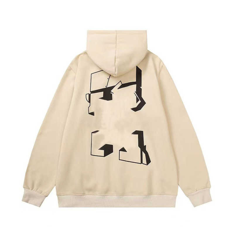 Sweatshirts de mode masculine Marque White Top Pullover Shirts Hoodies Designer Femmes Sweater Men Arrow Cross Letter Imprimer T-T-T-TEND