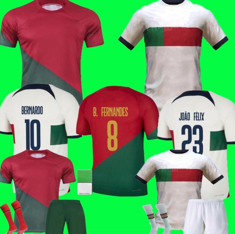 

world cup 2022 Fans Tees Portuguese JOAO FELIX soccer jerseys BERNARDO R. Leao G.Guedes Bruno FERNANDES 21 22 23 player DIEGO J. OTAVIO RONALDO football shirt Men Kids kit, 2022 home fans