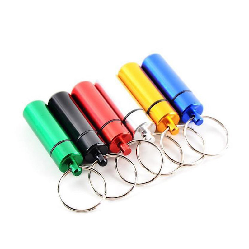 

Smoking Accessories wholesale mini Keychain metal storage box herb tobacco container