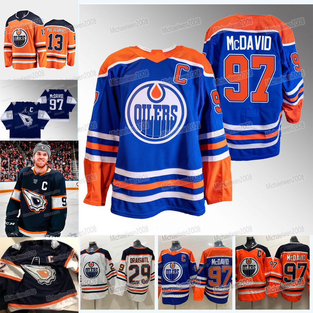 

Connor McDavid Oilers Reverse Retro Jersey Edmonton Evander Kane Leon Draisaitl Zach Hyman Edmonton Jesse Puljujarvi Darnell Nurse Jack Campbell Nugent-Hopkins, Men