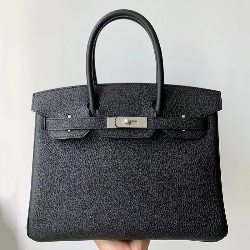 

9A top designer women's bag brand handmade wax line TC leather 30CM luxury classic fashion large capacity handbag strapless large re-engraved rive gauche tote gift box