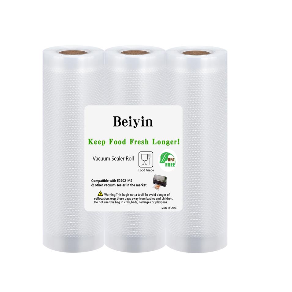 

Vacuum Sealer Bags Food Storage Fit Inside Machine Heavy Duty Embossed Compatible with Sous Vide and Food Saver 1 Dozen 3 Roll271q