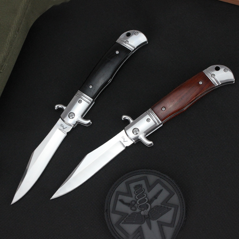 

FRN Colt II Italian Mafia Folding Knife Italy Pocket knives Double AUTO 440c Stainless steel Tactical EDC 9 inch Hubertus 4300 AK47 UT85 UT88 920 3407 Tool