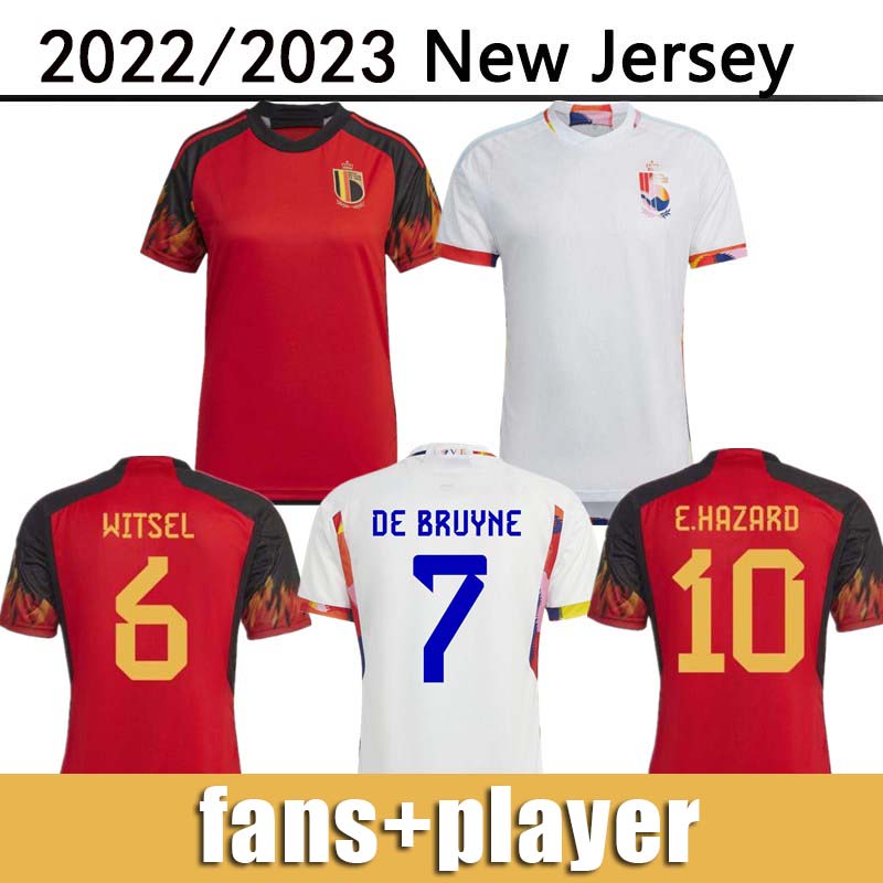 

FANS player BELGIUM 2022 World Cup soccer jerseys National Team DE BRUYNE HAZARD COURTOIS LUKAKU TIELEMANS 22 23 Batshuayi Kevin men set Football Shirt