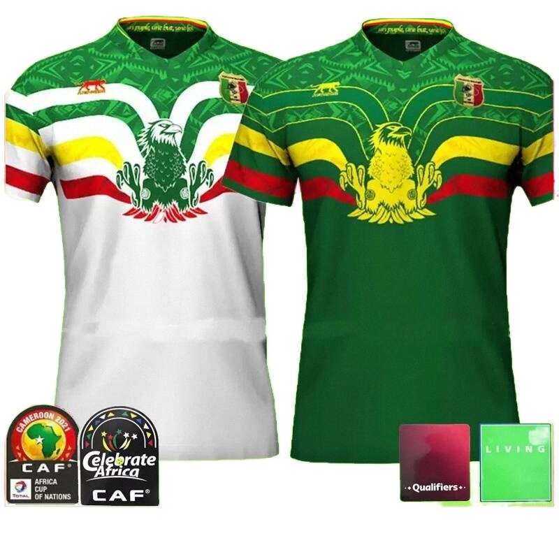 

22 23 Mali Soccer Jerseys National Team SOUMAILA MAHAMANE MAMADOU SALAM Home Yellow Away white 2022 2023 Football Jersey Shirt TOP, Home patches