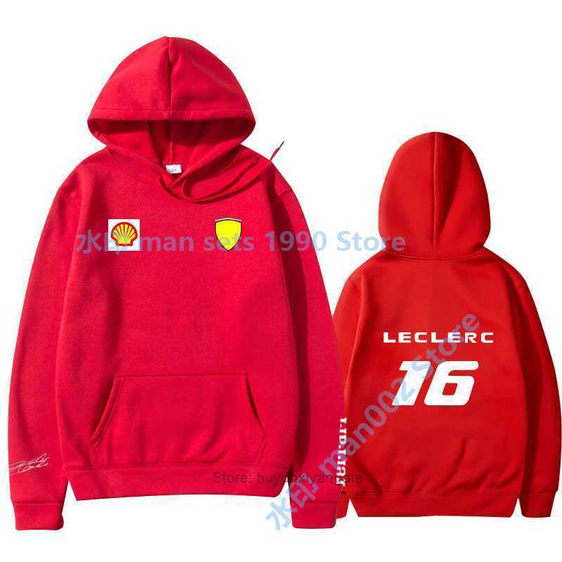 

2021 Formula One Men's Hoodie Racer Charles Leclerc F1 Racing Fans Oversized Hoodies Team Spring Autumn Fashion Street Sweatshirt, 13