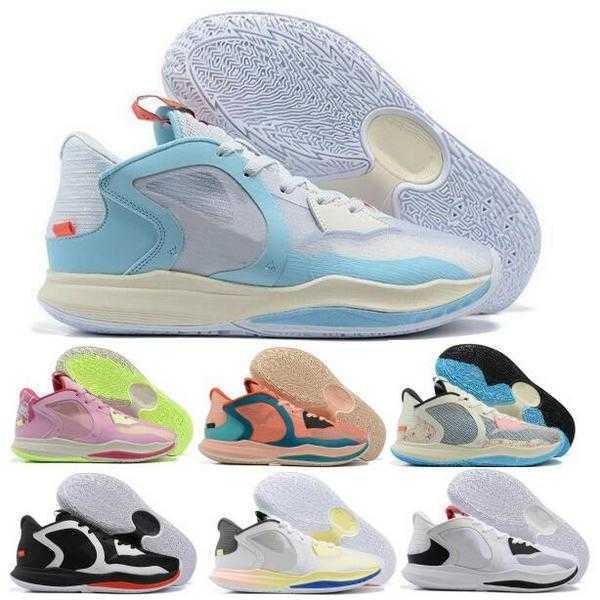 

Kyrie 5 Low Mens Basketball Shoes Sneakers Blue Lows Top Quality Man Machine Butterfly Effect Madder Root Community 2022 Foam Trainers, Peach