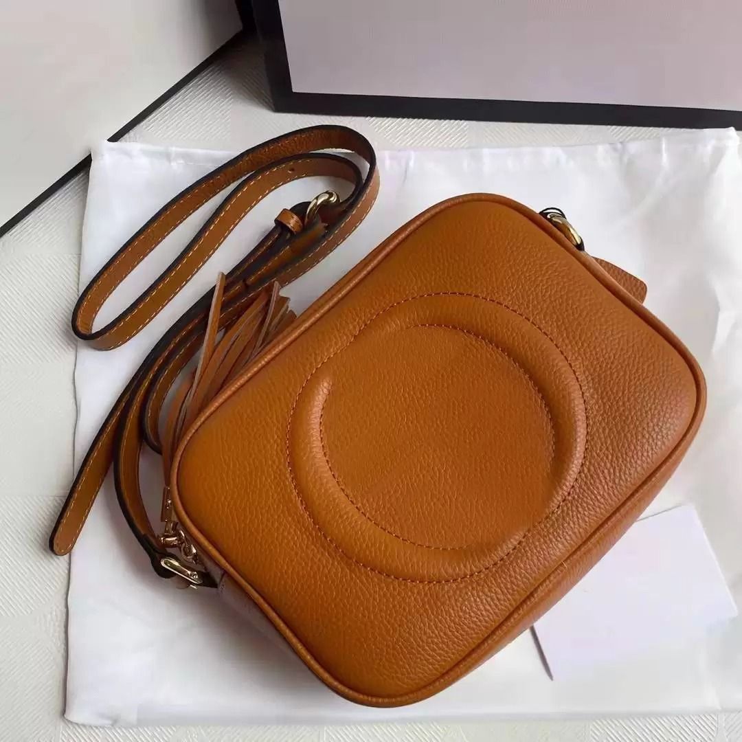 

Designer Bags Fashion Camera Shoulder Bag Handbag Classic Tassel Leather Crossbody Phone Purse Luxury Lady Handbags Wholesale 6 Colors, Khaki