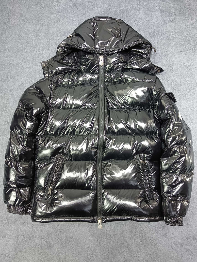 mayaLuxury France Mens Down Jacket Letter Monclair Knitted Women Parkas Panel Casual Coats Bomber Jackets Designers Men S Clothing