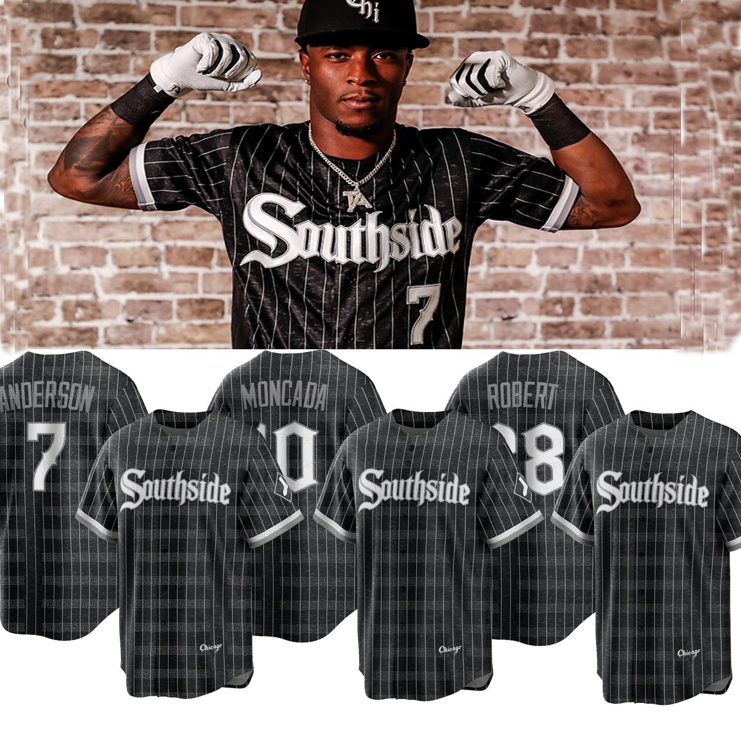 

baseball Yermin Mercedes Southside 2021 City Connect Jersey Luis Robert Tim Anderson Carlos Rodon Yasmani Grandal Jake Lamb Lance Lynn Yoan, Grey cool base mens s-xxxl