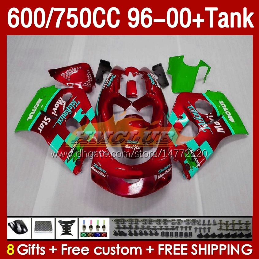 

Fairings & Movistar red Tank For SUZUKI SRAD GSXR600 GSXR 600 750 CC 1996 1997 1998 1999 2000 Body 156No.111 GSXR750 600CC GSX-R750 750CC 96-00 GSXR-600 96 97 98 99 00 Fairing, No. 1