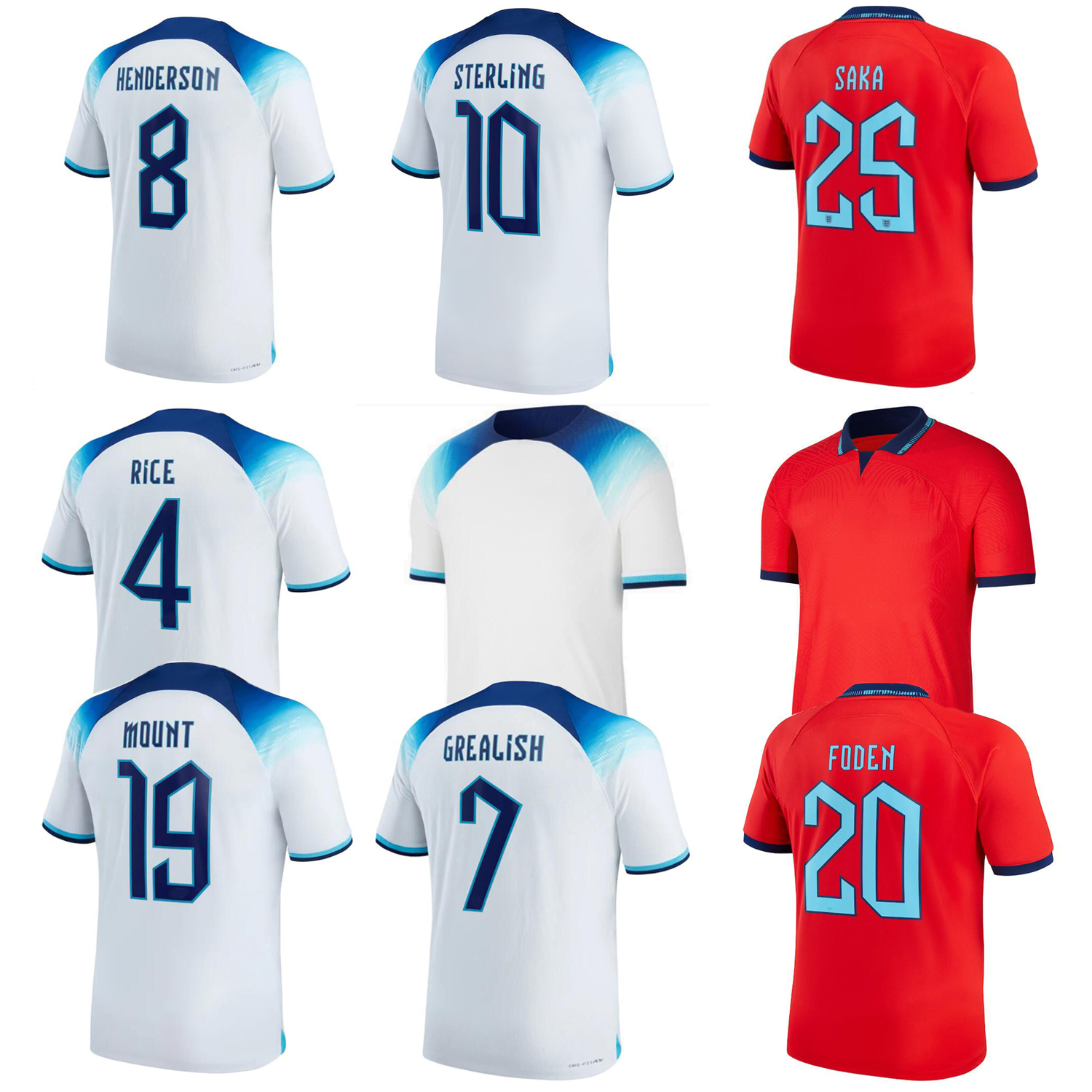 

2022 World Cup Soccer Jersey KANE STERLING Football Shirt Home Away SAKA RASHFORD SANCHO GREALISH FODEN MOUNT 22 23 National Football Uniforms, 2022 home