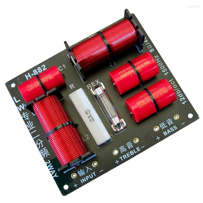 

Portable Speakers 400W Tweeter And Bass Crossover 8Ohm 2 Way Treble Woofer Divider 1.5Khz With Over-Current Protection Bulb