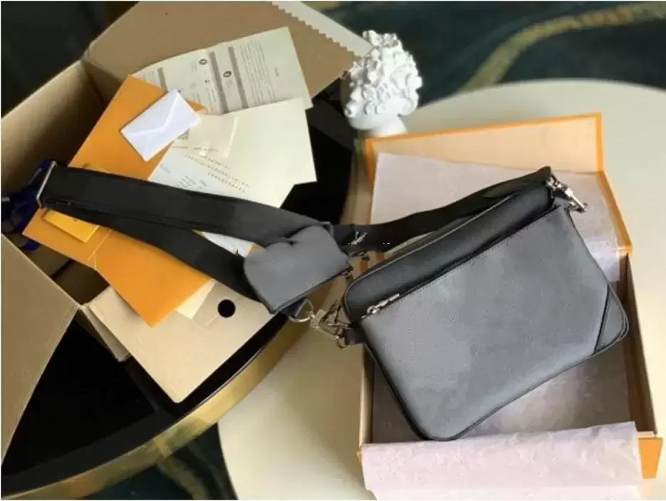 

New Shoulder Bag Fashion Designer Handbags Men Leather Bags Luxury Handbag Classic Messenger Tote Bag, Red