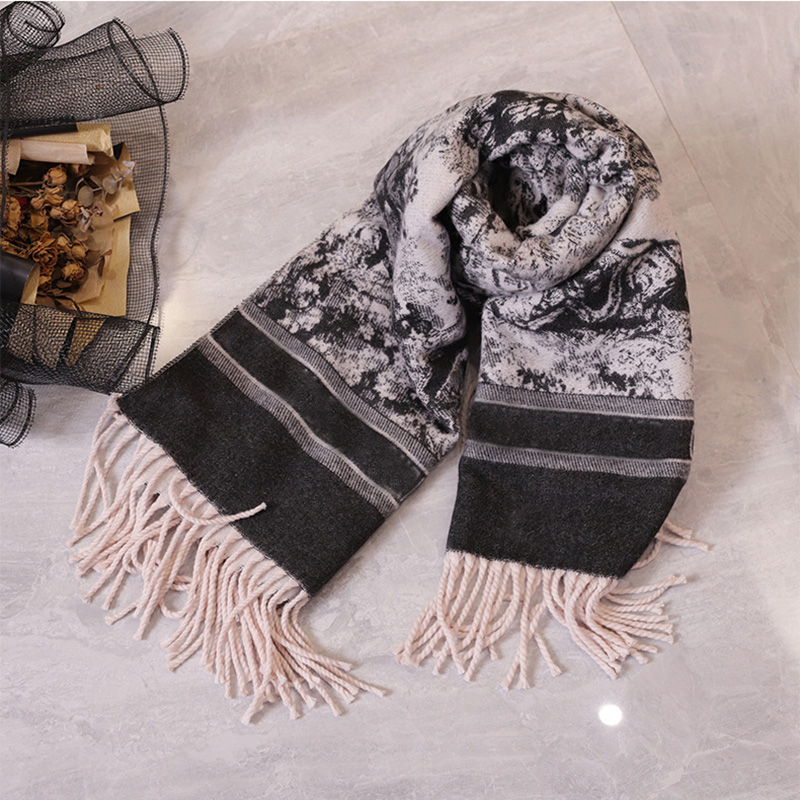 

Luxury brand leopard scarf women women winter warm cashmere shawl scarf letter printing soft thick blanket holiday gift