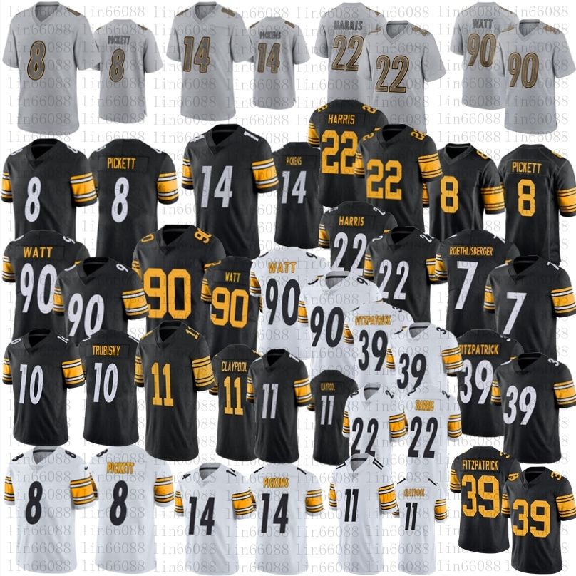 

College wear George Pickens Kenny Pickett football jersey Men Women Youth Najee Harris Mitchell Trubisky TJ Watt Minkah Fitzpatrick Claypool