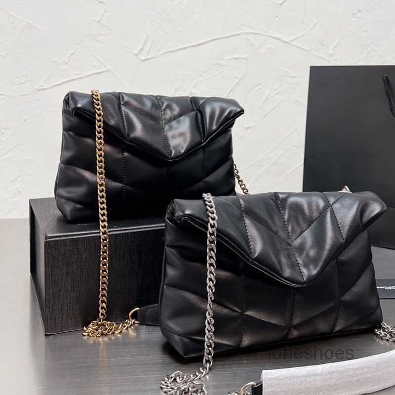 

Evening Bags 5 Colors Loulou Flap Crossbody Bag Women Soft Handbags Chain Cloud Bag Genuine Leather Shoulder Bags Purse Classic Letters Met, 20x13cm gold metal