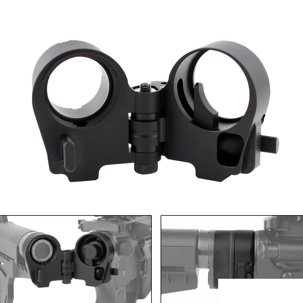 

Others Tactical Accessories Ar Folding Stock Adapter For M16 M4 Sr25 Series Gbb Aeg Foldable Hunting Rifle Airsoft Part Swimset Otxyl, Black