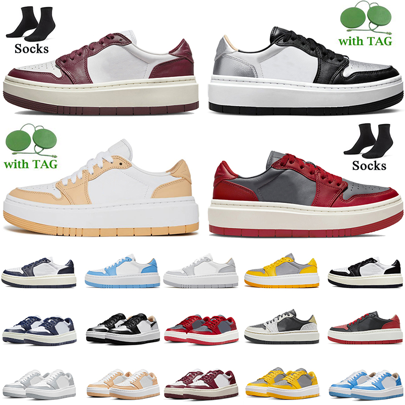 

Wholesale 1s Basketball Shoes 2023 Jumpman 1 Low Elevate Black White Onyx Sliver Toe Unlv University Blue Cement Grey Varsity Women Mens, C5 wolf grey 36-46